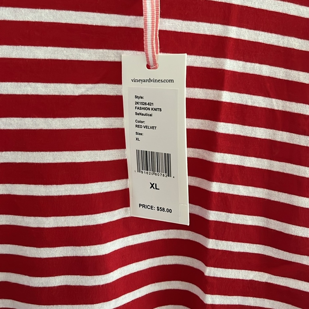 NWT Vineyard Vines Striped Nautical Tee XL - Picture 2 of 5